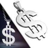 Pendentif acier 36 - Dollar US