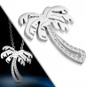 Pendentif acier 58 - Palmier