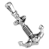 Pendentif acier 75 - Ancre et cordes