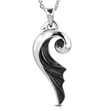 Pendentif acier 78 - Aile gothique