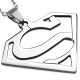 Pendentif acier 92 - Superman