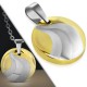 Pendentif acier 103 - Cercle jaune route