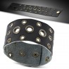 Bracelet de force 06 - Noir avec cercles