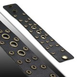Bracelet de force 06 - Noir avec cercles