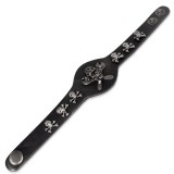 Bracelet gothique 49 - Clé à molette et crâne