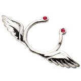 Faux-piercing pour téton 02 - Deux ailes