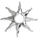 Faux-piercing pour téton 03 - Soleil
