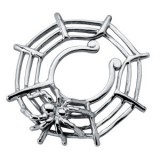 Faux-piercing pour téton 04 - Toile d'araignée