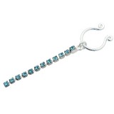 Faux-piercing pour téton 16 - Ligne de strass
