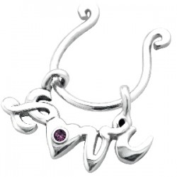 Faux-piercing pour téton 17 - Love