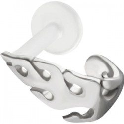 Piercing tragus micro-labret 21 - Flammes