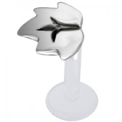 Piercing micro-labret PTFE 45 - Feuille