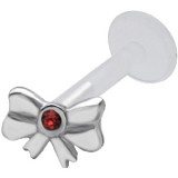 Piercing micro-labret PTFE 48 - Noeud papillon