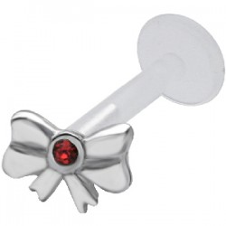 Piercing micro-labret PTFE 48 - Noeud papillon