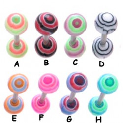 Piercing de langue UV 49 - Vague