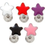 Piercing langue 62 - étoile enamel