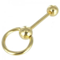 Piercing langue plaqué-or 09 - Esclave