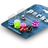 Pack de piercings langues 16 - UV dés