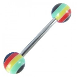 Piercing de langue UV 19 - Rasta