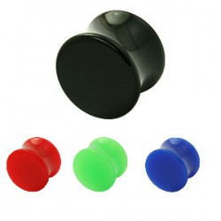 Plug acrylique courbe unicolore