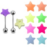 Piercing langue coquine 20 - Silicone tickler étoile