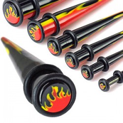 écarteur acrylique pointe flamme