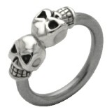Piercing micro-bcr 39 - Deux crânes
