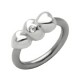 Piercing micro-bcr 46 - Trois coeurs