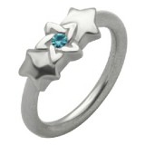 Piercing micro-bcr 48 - étoile de David