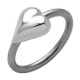 Piercing anneau 1,6mm 56 - Coeur