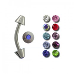 Piercing arcade 18 - Pointes et strass