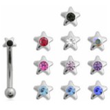 Piercing arcade 60 - étoile strass