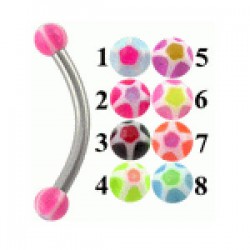 Piercing pour arcade acry 26 - UV étoile ball