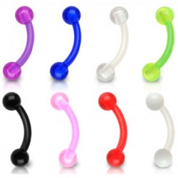 Piercing pour arcade acry 31 - Flexible uni boules 4mm