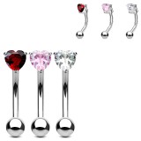 Piercing arcade 69 - Cristal coeur