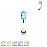Piercing arcade 74 - Cristal oval
