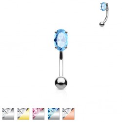 Piercing arcade 74 - Cristal oval