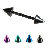 Piercing micro-barbell 06 - PVD pointes