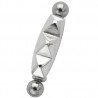 Piercing micro-barbell 33 - Trois carrés