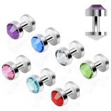 Piercing skin diver strass plat 4mm