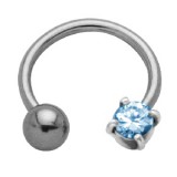 Piercing micro-circulaire 41 - Zircone rond