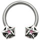 Piercing fer à cheval 39 - étoiles de David