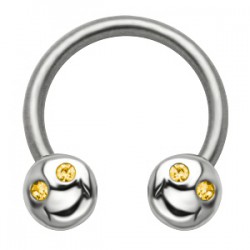 Piercing fer à cheval 40 - Smiley