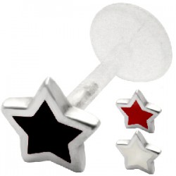 Piercing labret 75 - PTFE étoile