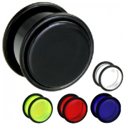 Plug acrylique unicolore Oring