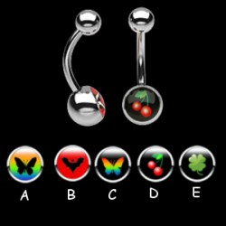 Piercing nombrils logos série B