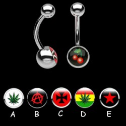 Piercing nombrils logos série A