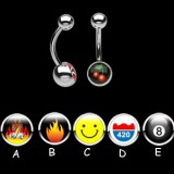 Piercing nombrils logos série E