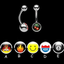 Piercing nombrils logos série E