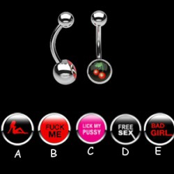 Piercing nombrils logos série D